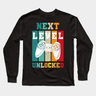 next level unlocked for Gamer Pc Consoles Long Sleeve T-Shirt